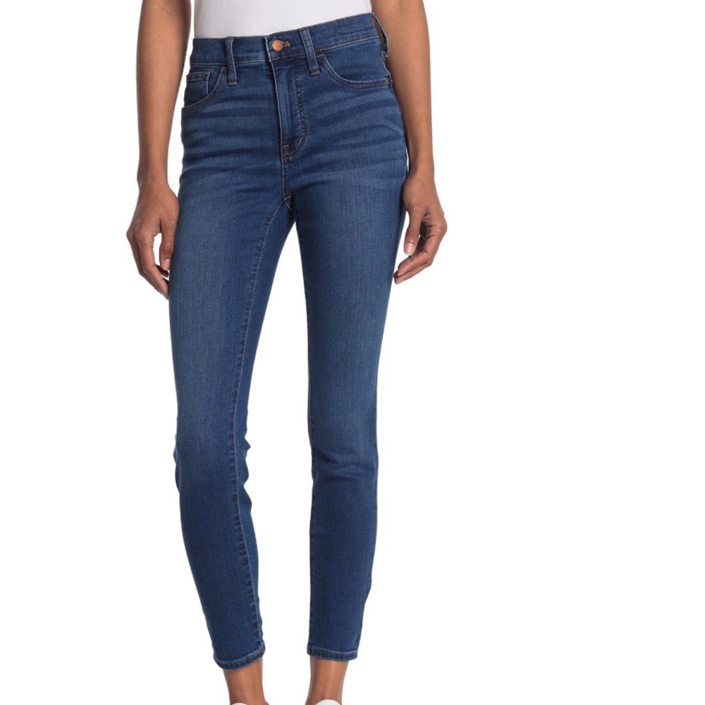 Madewell Mid-Rise 9” Dark Wash Skinny Jeans Size 24